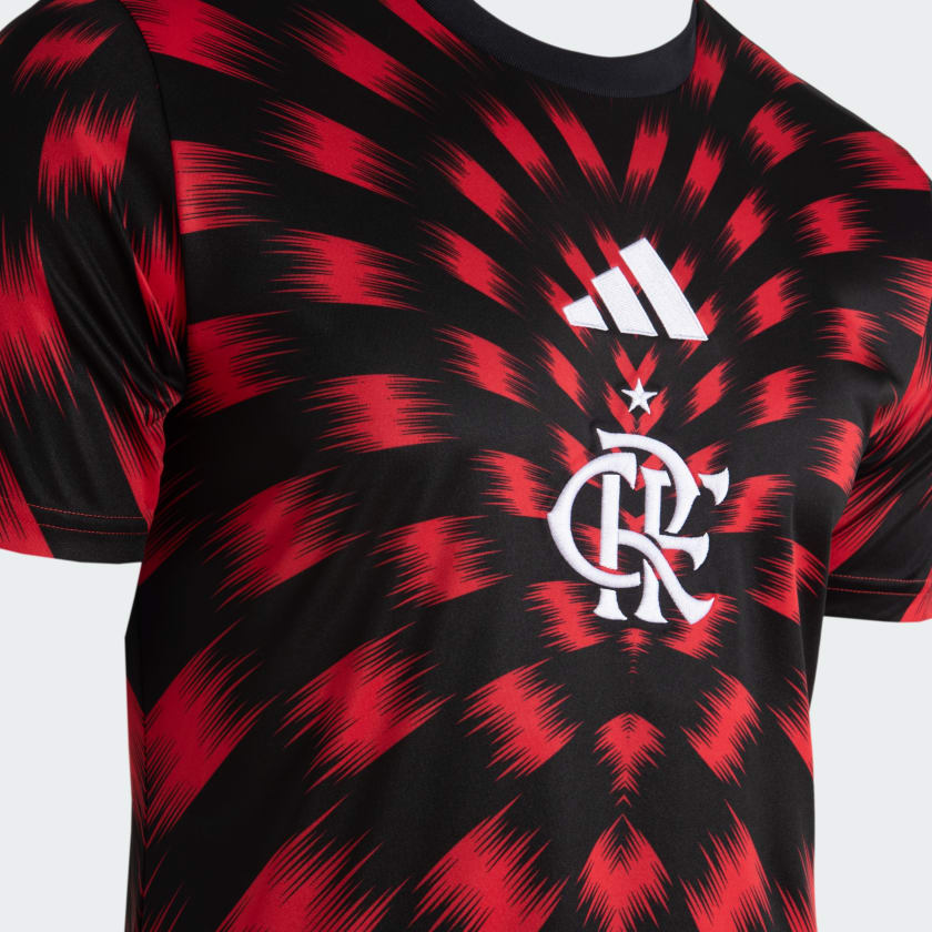 Camisa Flamengo Pré-Jogo 25/26 - Torcedor Adidas