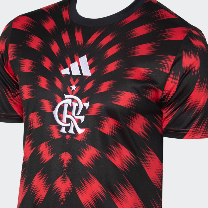 Camisa Flamengo Pré-Jogo 25/26 - Torcedor Adidas