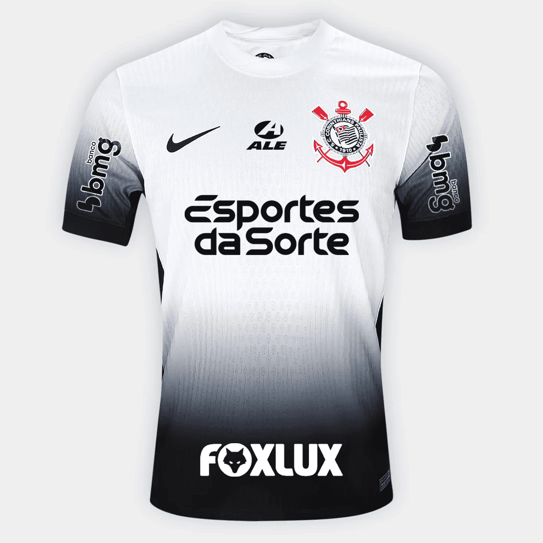 Camisa Corinthians I 24/25 - Jogador Nike Com Patrocínios