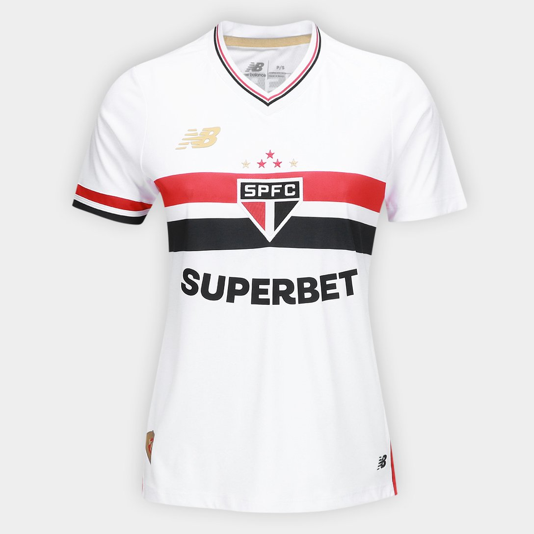 Camisa São Paulo FC I 25/26 - Torcedor New Balance Feminina