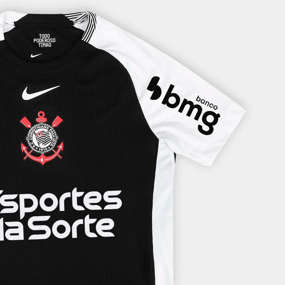Camisa Corinthians II 25/26 - Jogador Nike Com Patrocínios