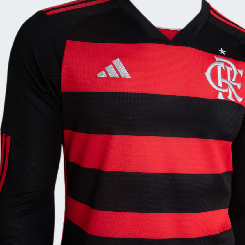 Camisa Flamengo I 24/25 Manga Longa - Torcedor Adidas