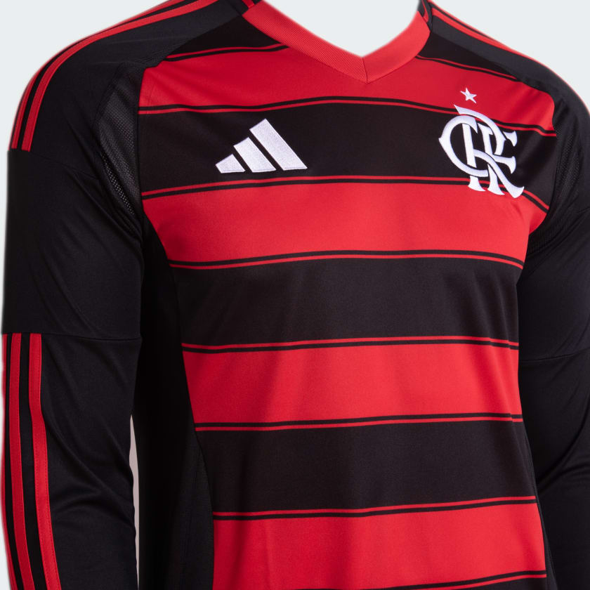 Camisa Flamengo I 25/26 Manga Longa - Torcedor Adidas