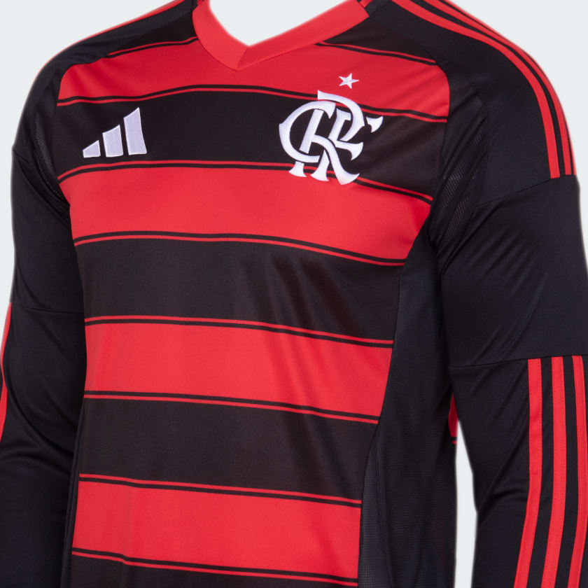 Camisa Flamengo I 25/26 Manga Longa - Torcedor Adidas