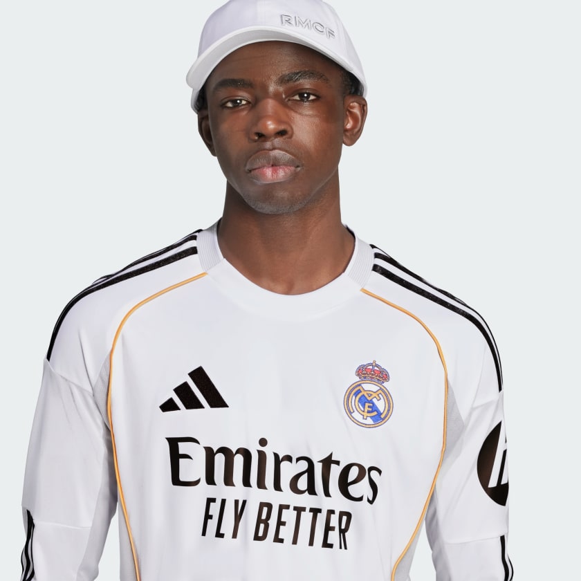 Camisa Real Madrid I 25/26 Manga Longa - Torcedor Adidas