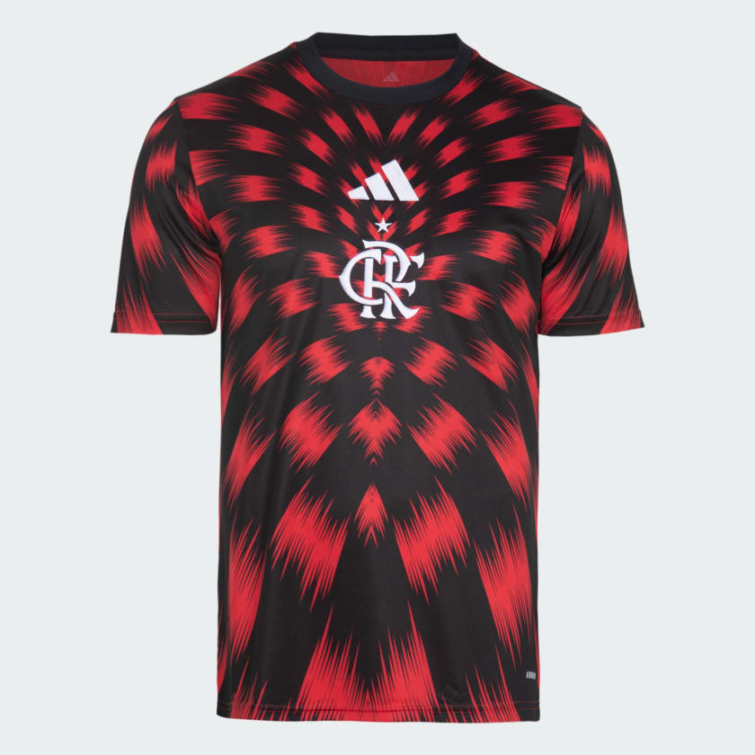 Camisa Flamengo Pré-Jogo 25/26 - Torcedor Adidas