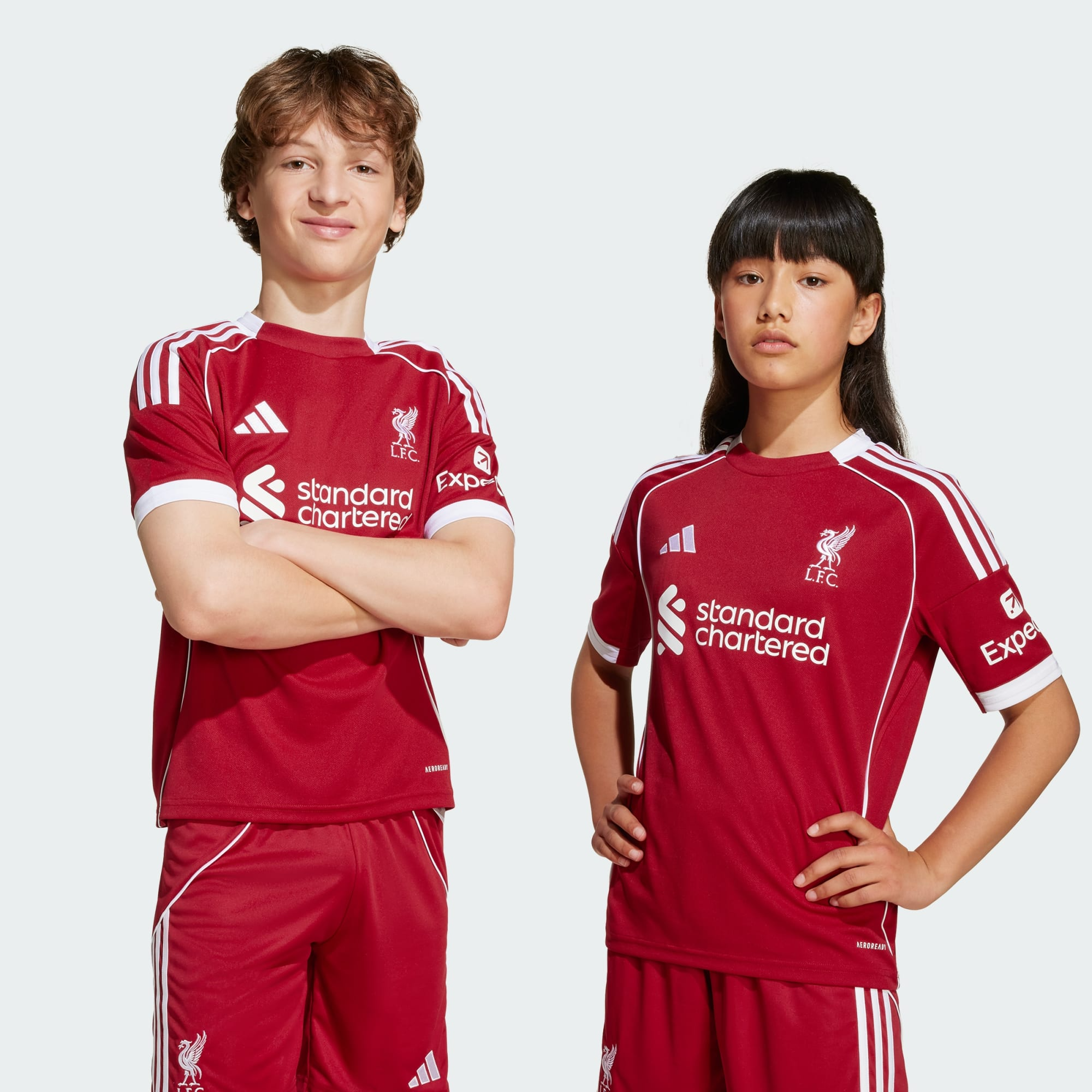 Kit Infantil Liverpool I 25/26 - Torcedor Adidas