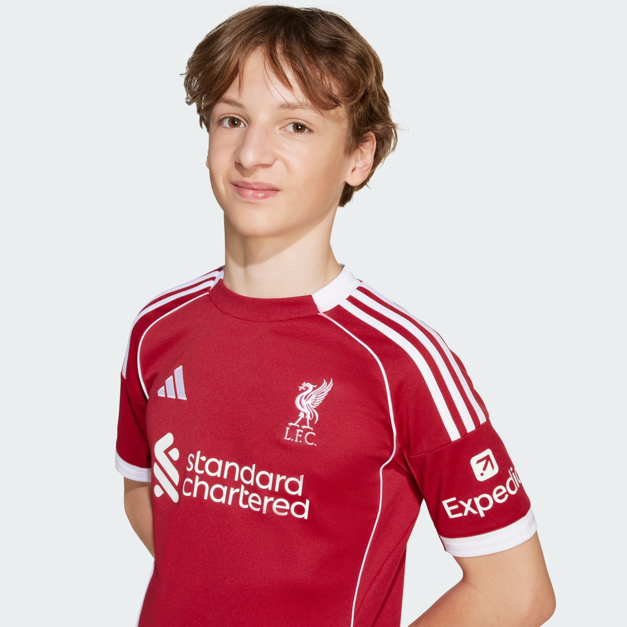 Kit Infantil Liverpool I 25/26 - Torcedor Adidas