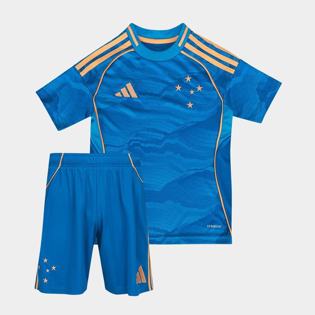 [PRÉ-VENDA] Kit Infantil Cruzeiro III 25/26 - Torcedor Adidas