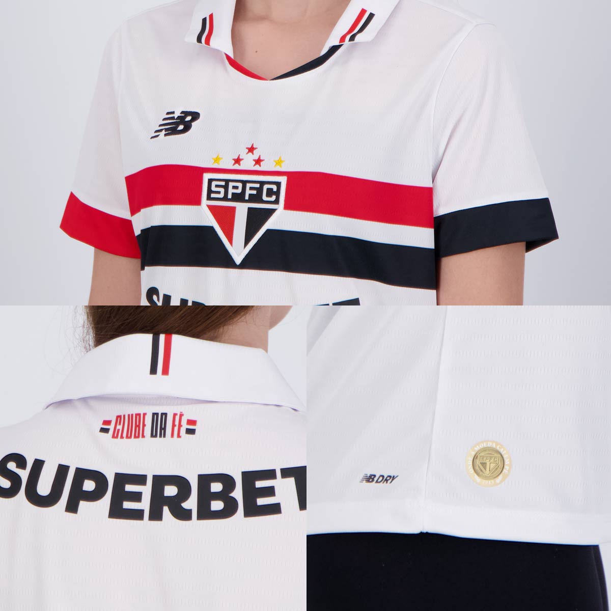Camisa São Paulo FC I 24/25 - Torcedor New Balance Feminina