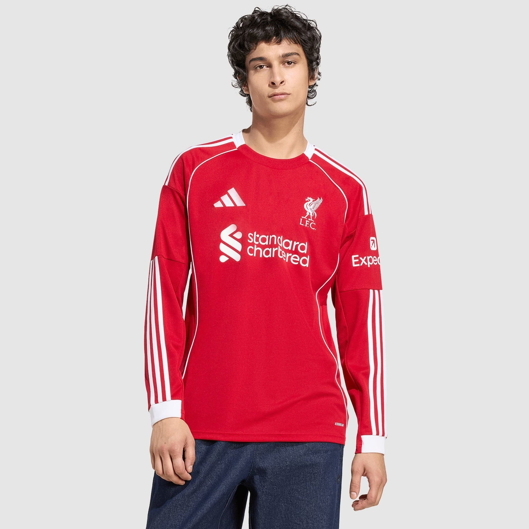 Camisa Liverpool I 25/26 Manga Longa - Torcedor Adidas
