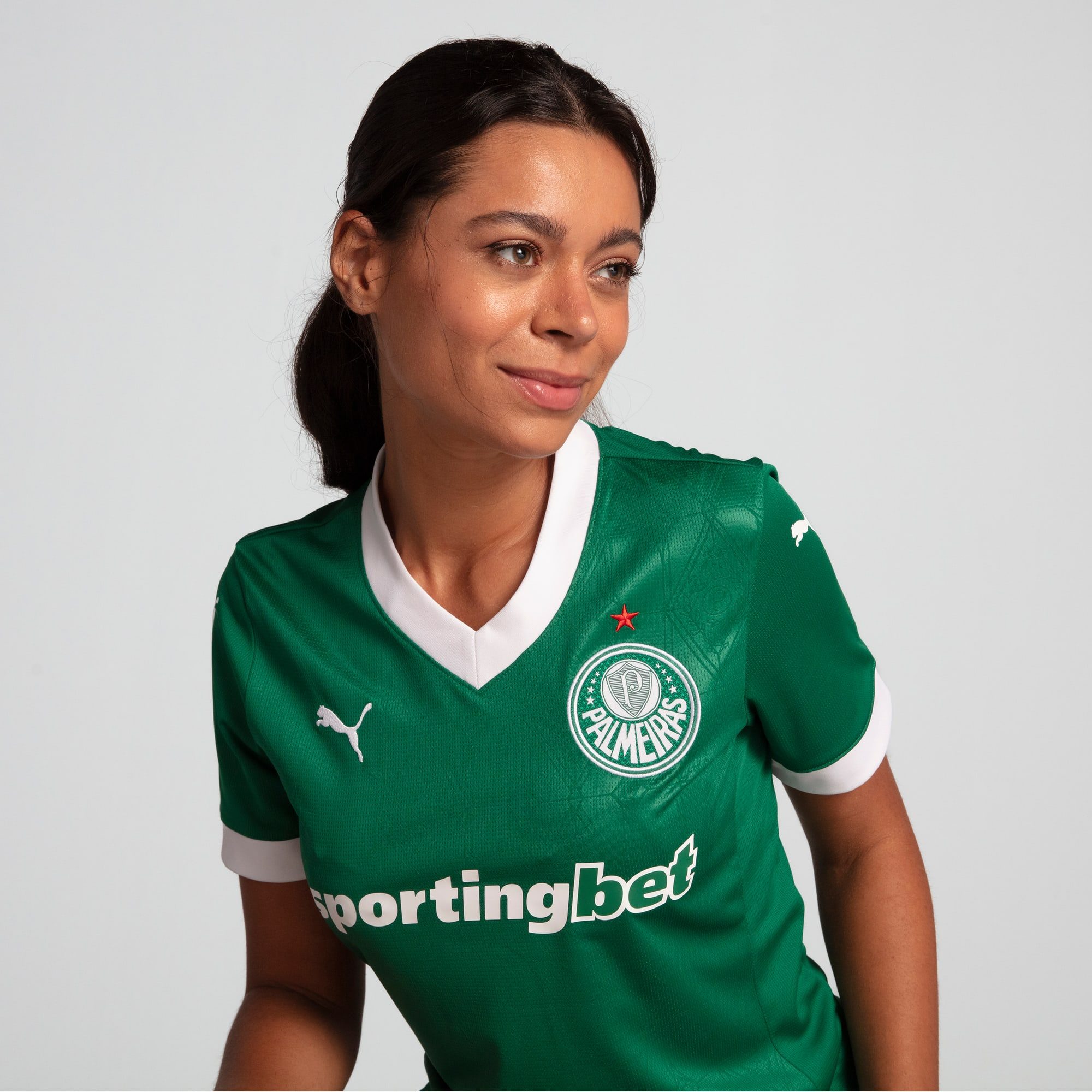 Camisa Palmeiras I 25/26 - Torcedor Puma Feminina