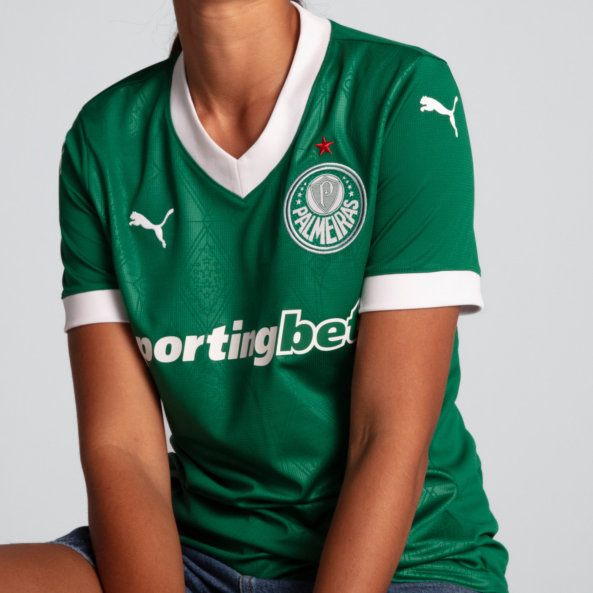 Camisa Palmeiras I 25/26 - Torcedor Puma Feminina