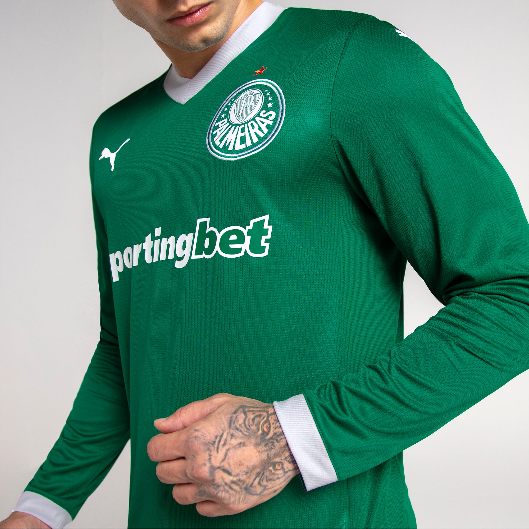 Camisa Palmeiras I 25/26 Manga Longa - Torcedor Puma